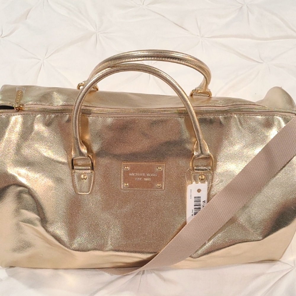 Michael Kors Gold Travel Bag